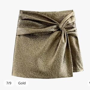 ZARA good twist front skort NWT size XL